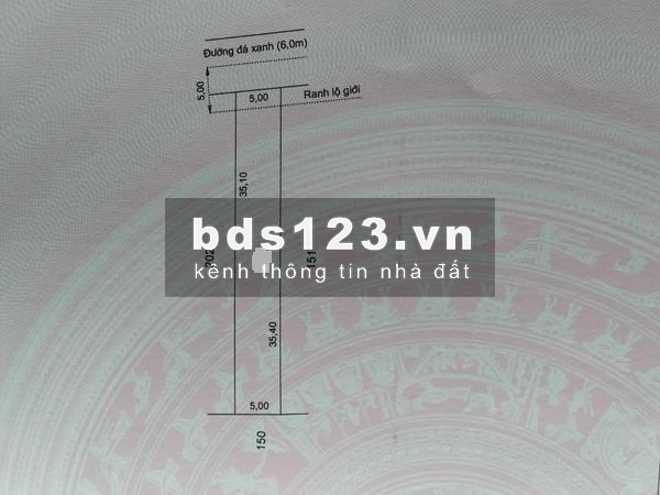 Bán gấp đất đường đá xanh giáp Cầu Lớn Hóc Môn. 175m2 (5x35m)