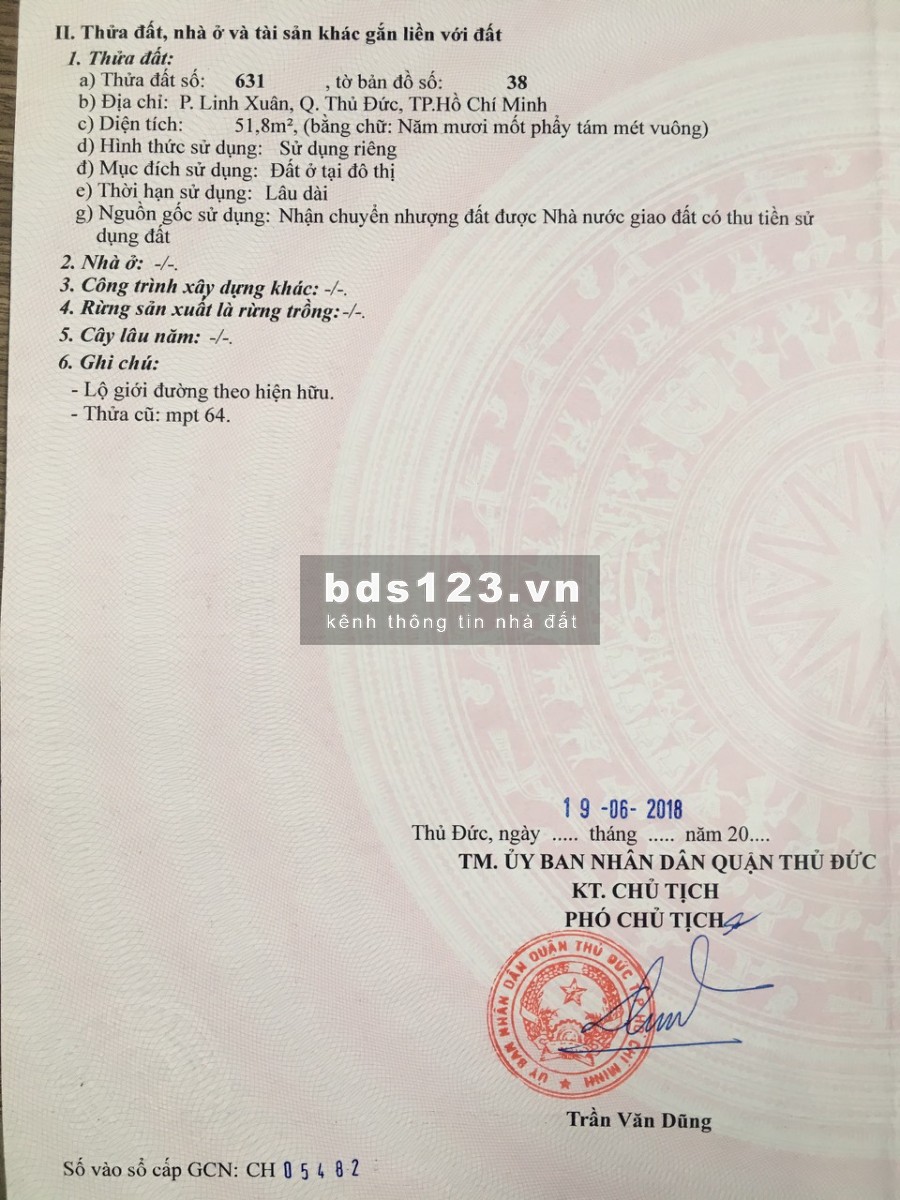Bán gấp nhà đường số 6, Phường Linh Xuân,Thủ Đức,LH 0909428959.