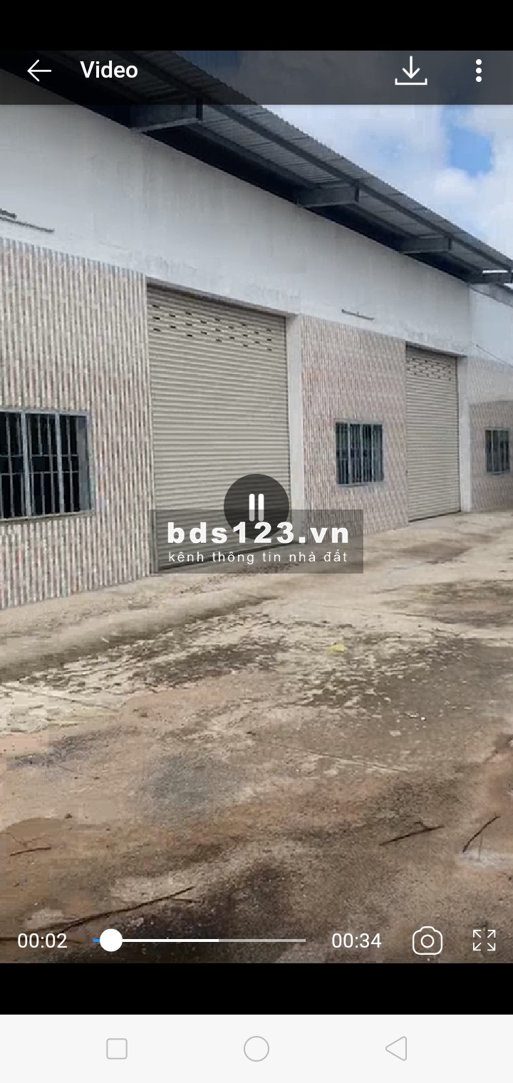 Cho thuê kho ở xã Mỹ Yên đường container 20 feet diện tích 2350m2 giá giá 45 triệu/tháng