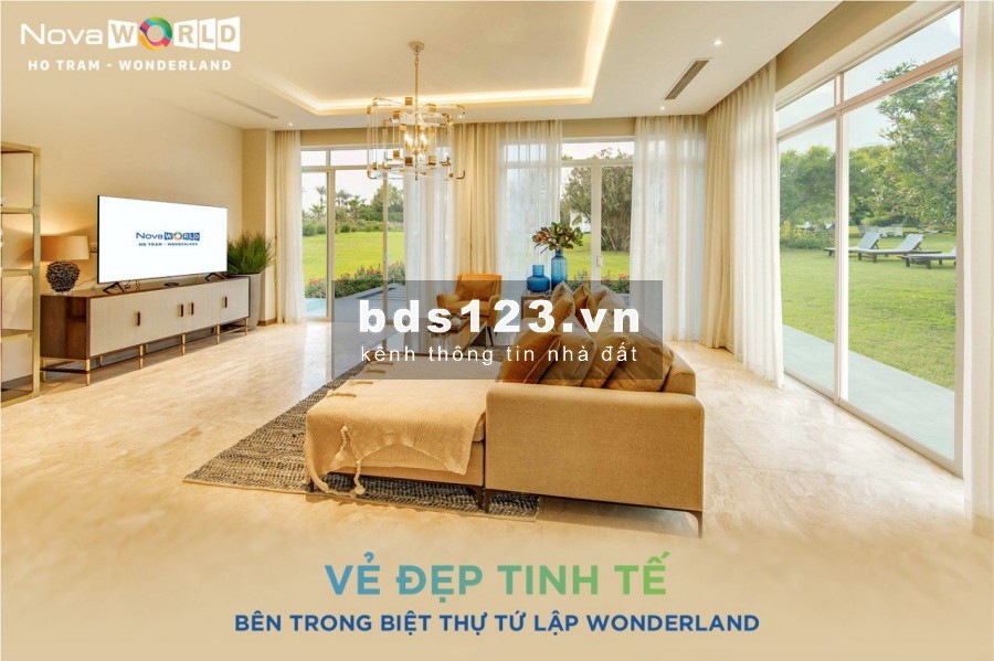 Bán biệt thự biển Wonderland Hồ Tràm có lợi nhuận 600 triệu/năm giá 12 tỷ/căn full nội thất. Lh 0912357447