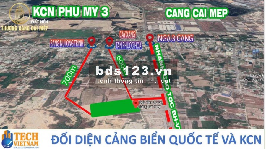 Đất Nền Phường Tân Phước - Thị Xã Phú Mỹ BR - VT Giá Mềm Sổ Riêng Từng Nền .