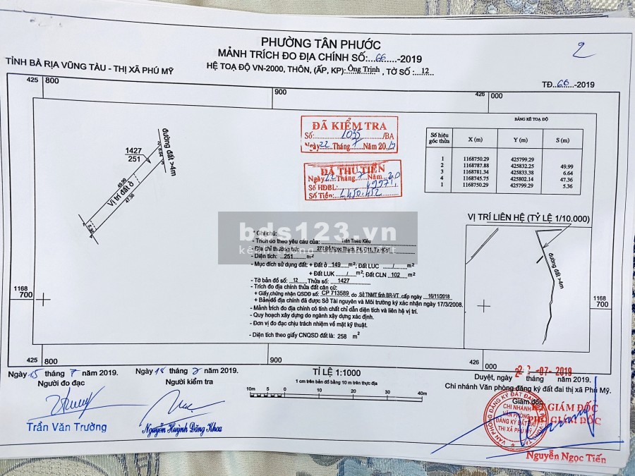 Cần bán đất nền Thương cảng Cái Mép, sổ riêng từng nền, Ngân hàng hỗ trợ vay 70%!!!