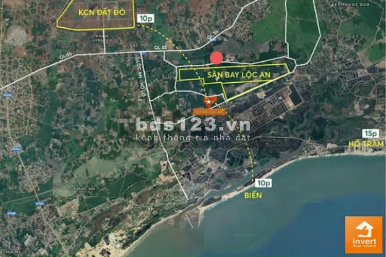 Đất Nền Ven Biển Lộc An - Hồ Tràm, Liền Kề Sân Bay Lộc An - Hồ Tràm, SHR, GIá Chỉ Từ 2,5tr/m2
