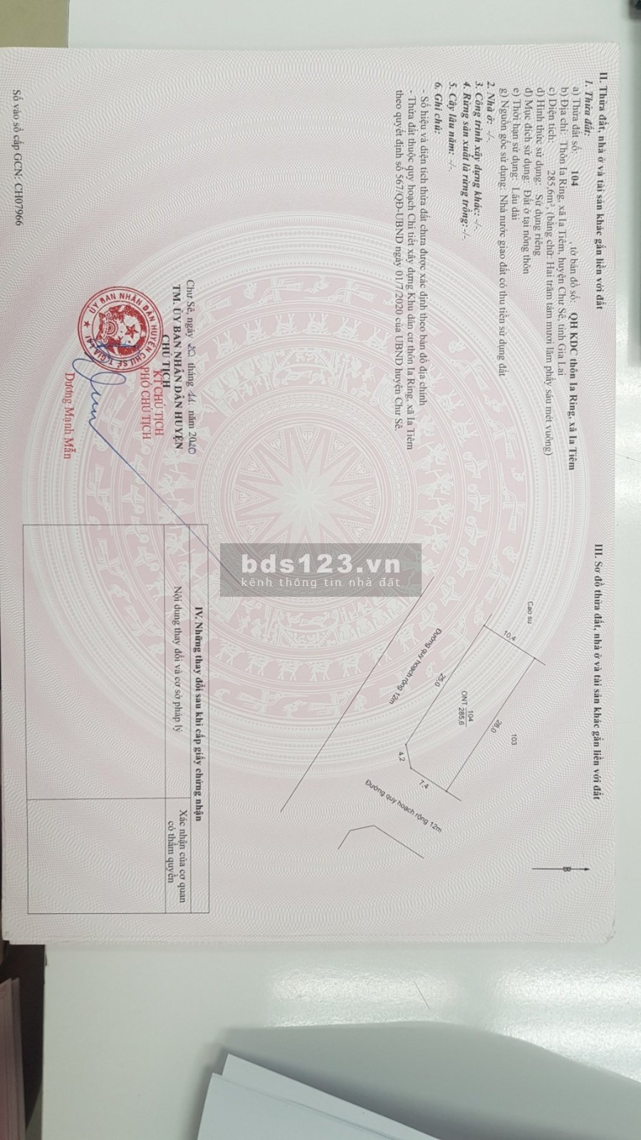 Đất nền giá tốt đầu tư khu vực Gia Lai Tây Nguyên - Chỉ 1,1 triệu/m2