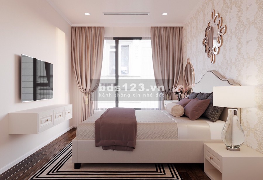 Cho thuê gấp căn hộ 97m2, 2PN, 2WC full đồ đẹp chung cư Kosmo 6.5tr/th. LH: 090.345.8386