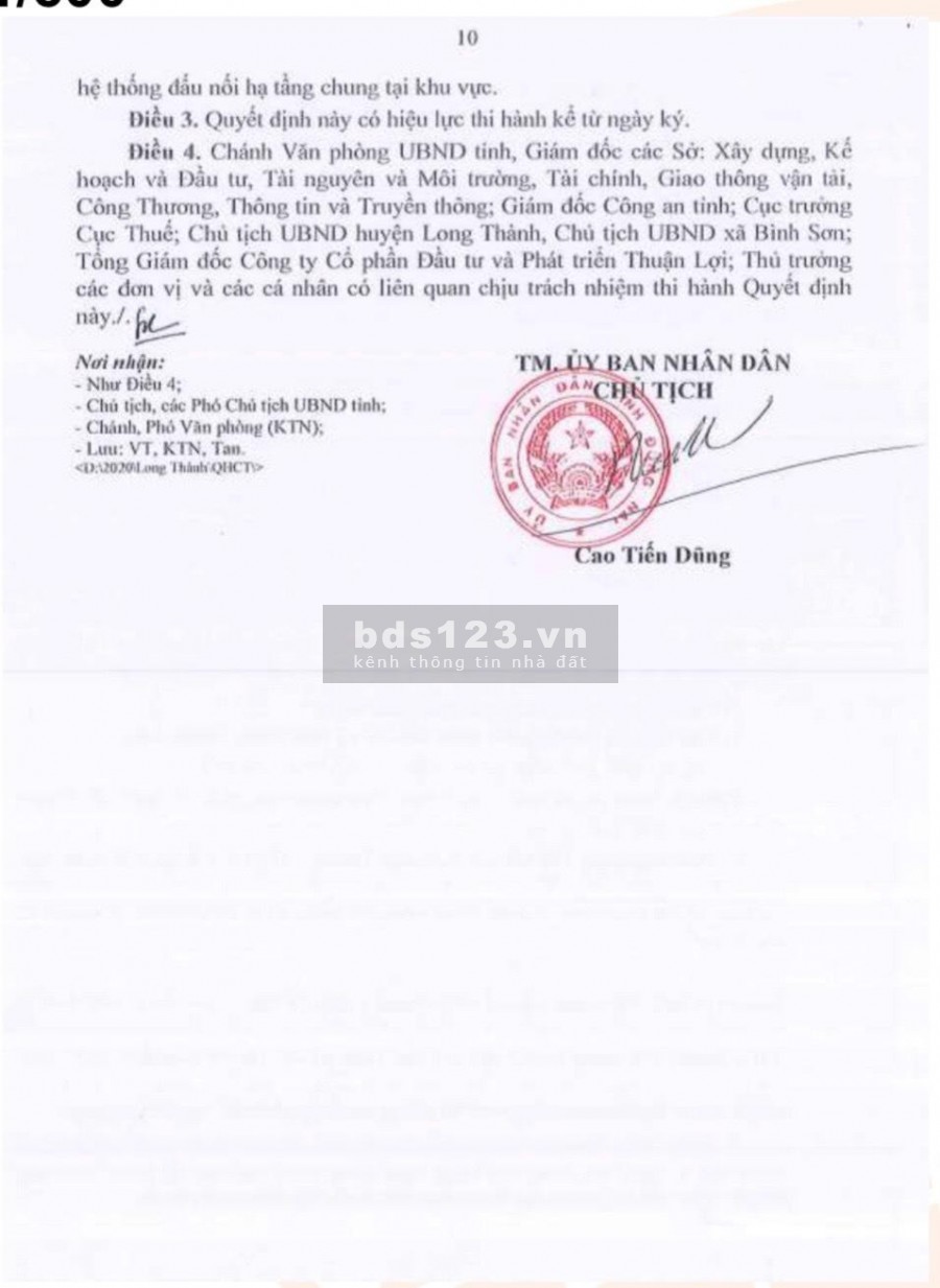 ĐẤT SÂN BAY LONG THÀNH, SỔ ĐỎ THỔ CƯ 100%, CAM KẾT LỢI NHUẬN 24%/ năm