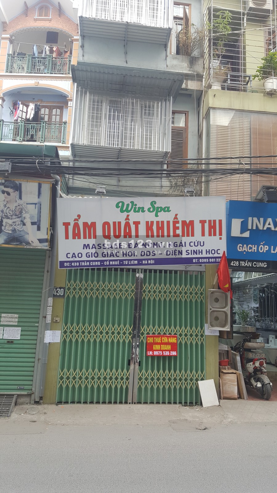 Cho thuê mặt bàng kinh doanh, mặt phố trần cung, cổ nhuế1