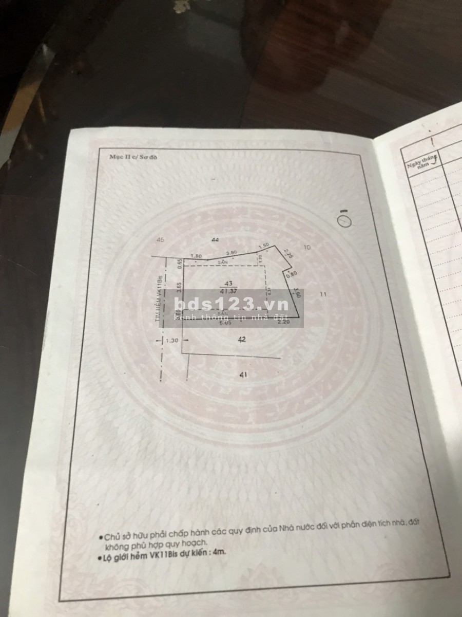 Tôi chính chủ cần bán nhà hẻm 1054/43 CMT8 P4, Tân Bình, DT 42m ngang 5,1m, nở hậu, giá 4,2 tỷ TL