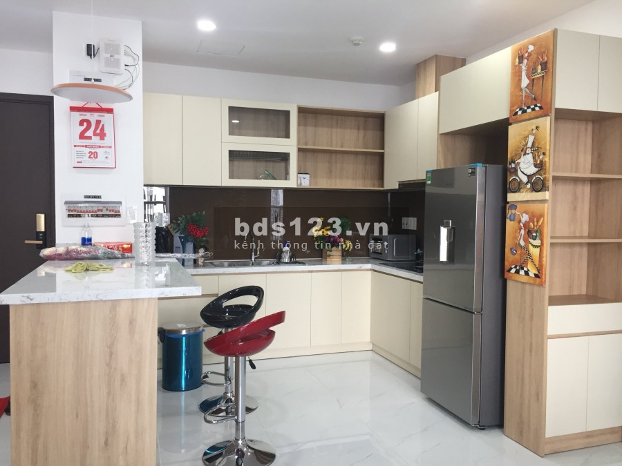 Gía cho thuê 17tr/tháng, đầy đủ nội thất xịn,DT 83m chỉ thiết kế 2PN rộng thoáng, Orchard Park View