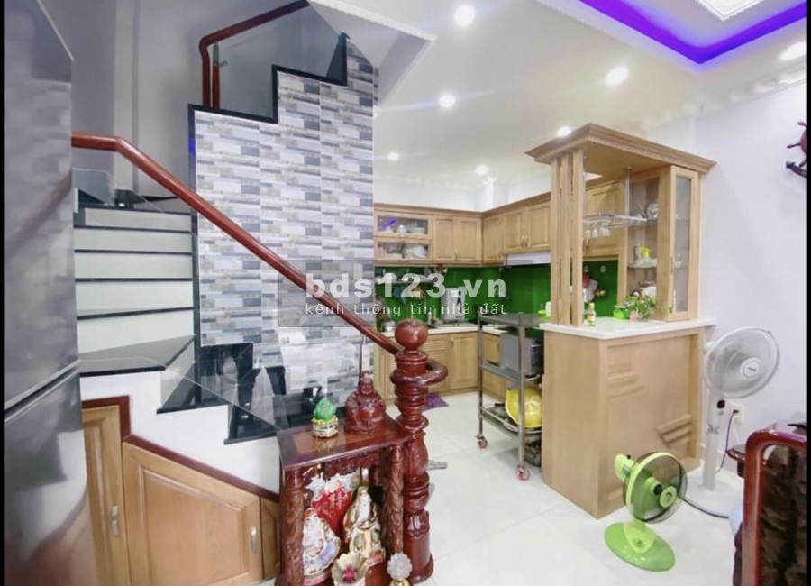 Nhà mới KD hẻm 334Nguyễn Văn Nghi Gò Vấp 3Lầu 3,2 tỷ