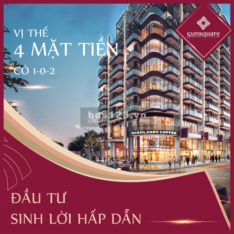 Bán hộ ông chú suất ngoại giao căn hộ Sun Square Bãi cháy 900tr