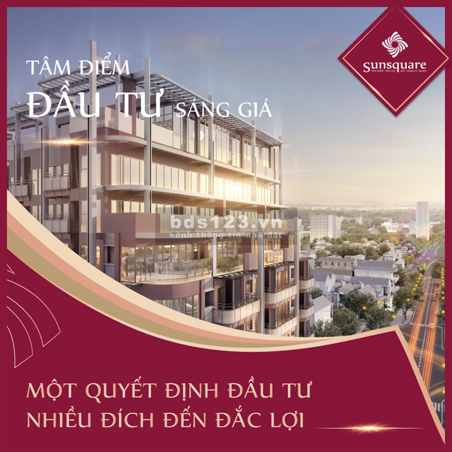 Bán hộ ông chú suất ngoại giao căn hộ Sun Square Bãi cháy 900tr