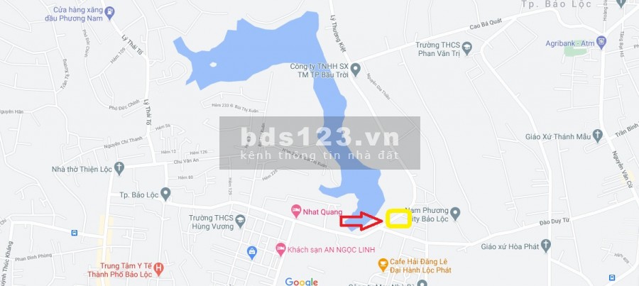 MT Lý Thường Kiệt view hồ Nam Phương Tp. Bảo Lộc Lâm Đồng.