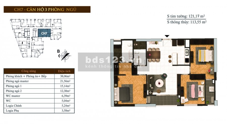 Bán căn hộ cao cấp tại Hateco Laroma, Đống Đa, Hà Nội diện tích 112m2 giá 59 Triệu/m, chiết khấu 7%