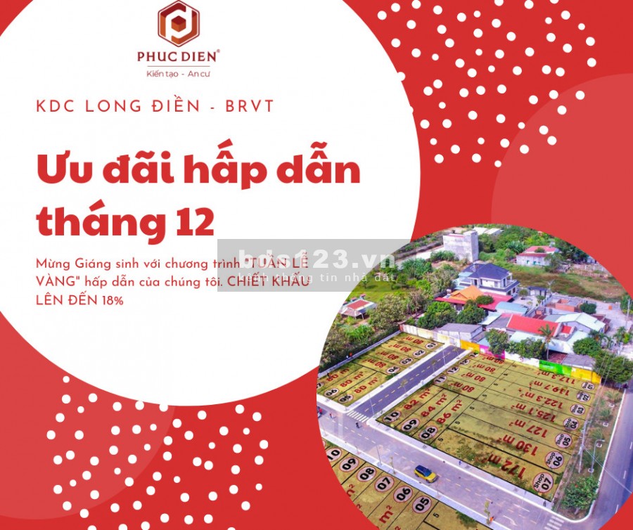 Dự án đất nền khu dân cư Long Điền - Tp Bà Rịa
