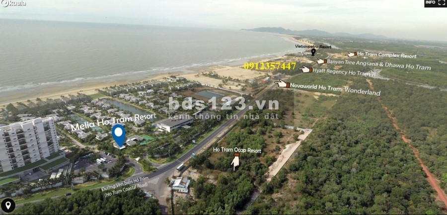 Bán biệt thự HYATT REGENCY Hồ Tràm gần Melia Hamptons giới hạn chỉ 63 căn full nội thất 5*. Lh 0912357447