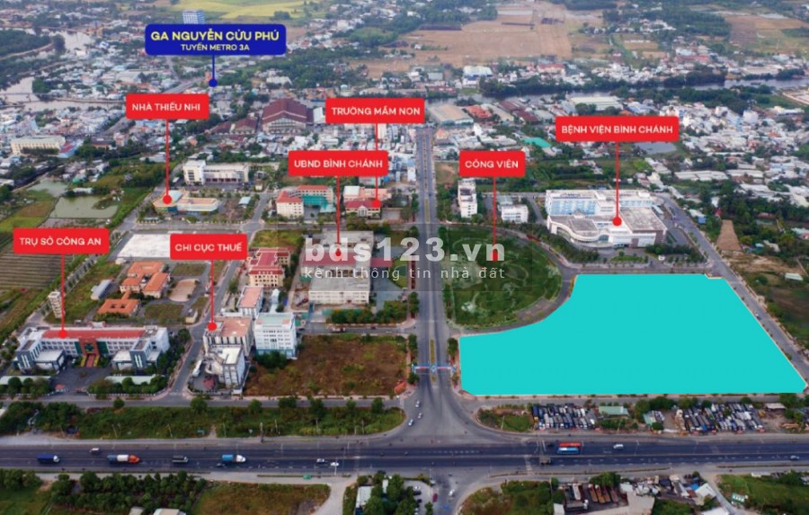 Dự án ngay Nguyễn Văn Linh, trong khu ủy ban Tân Túc Bình Chánh