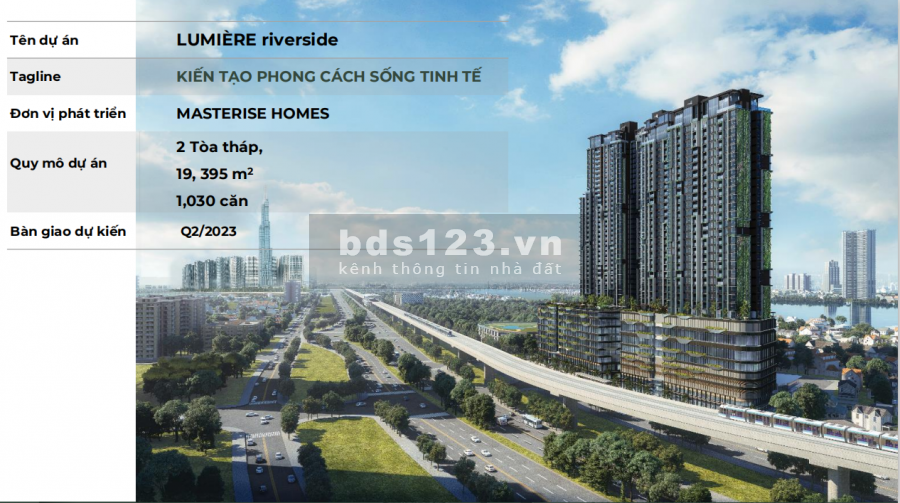 Chính thức 17/1 mở bán Lumiere Riverside booking giữ chỗ 200tr chỉ áp dụng 1 book/khách