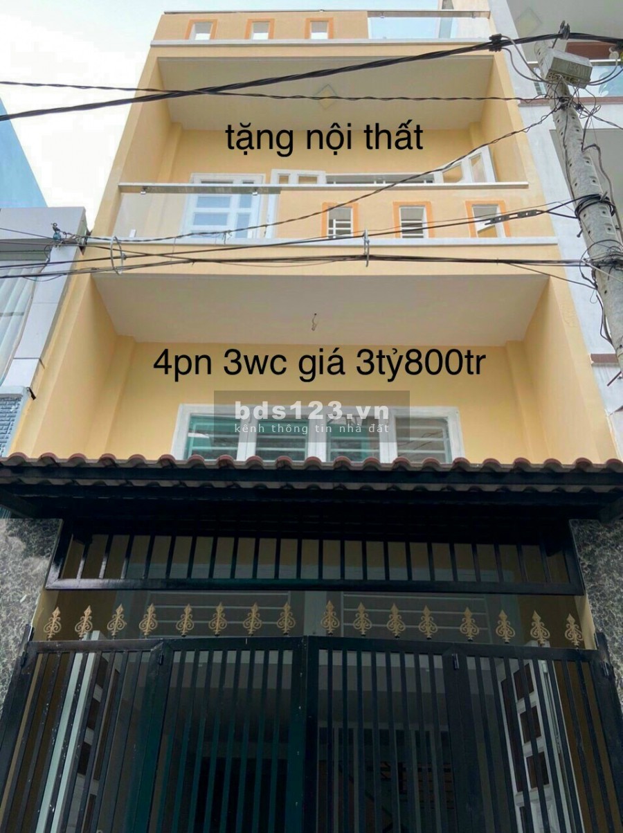 Bán nhà lửng + lầu, DT; 40m2, đường Bình Trị Đông, Bình Tân