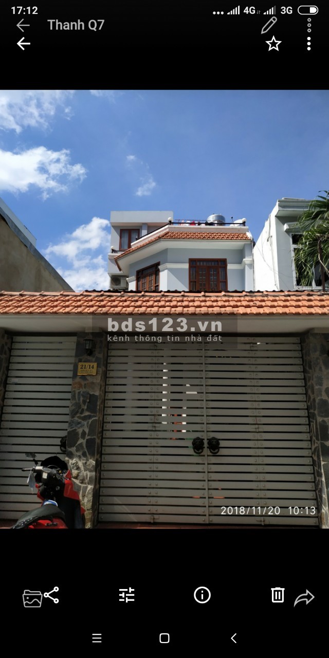 Nhà 6x19m hẻm 21 đường 10 lý phục man phường bình thuận Q7+ 9,5 tỷ