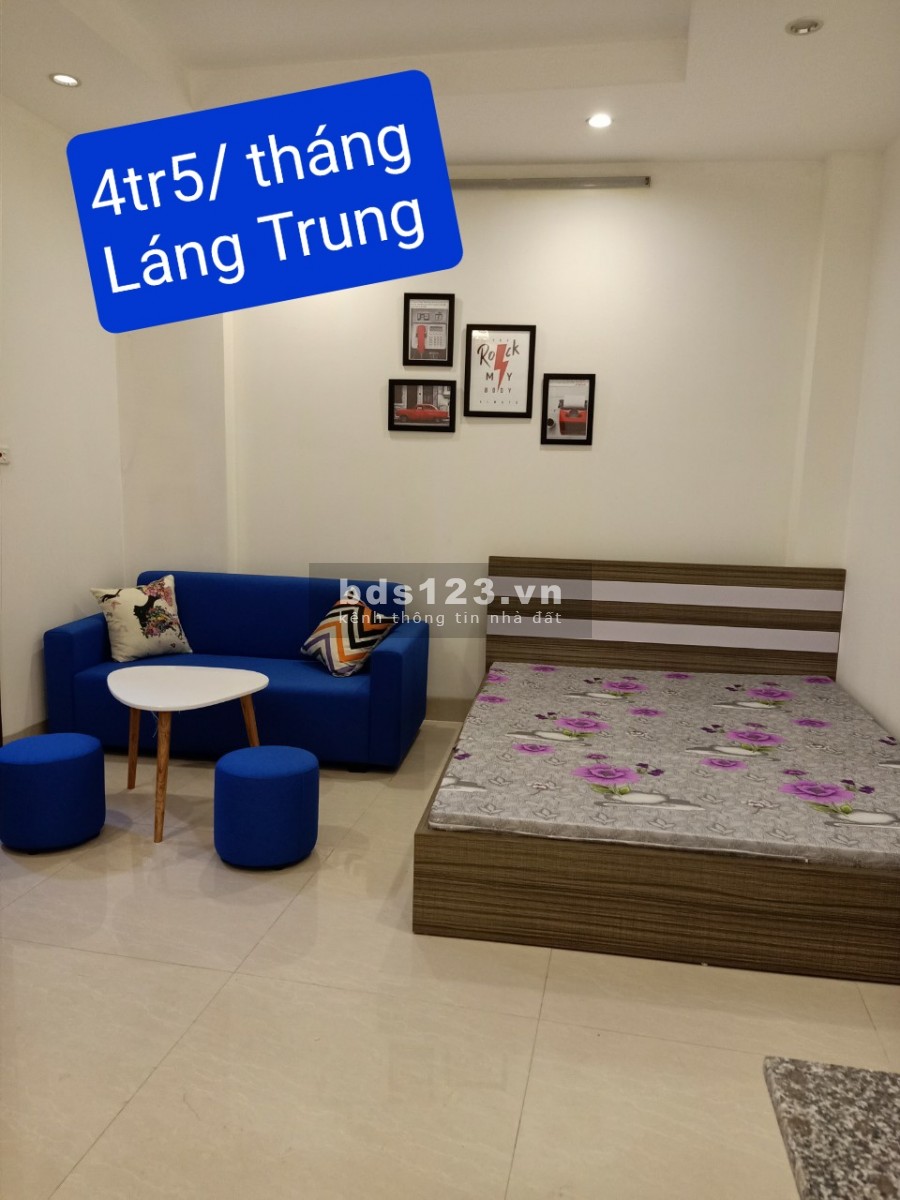 Nhà mình có phòng đường Láng, gần chợ Láng Hạ, đồ cơ bản