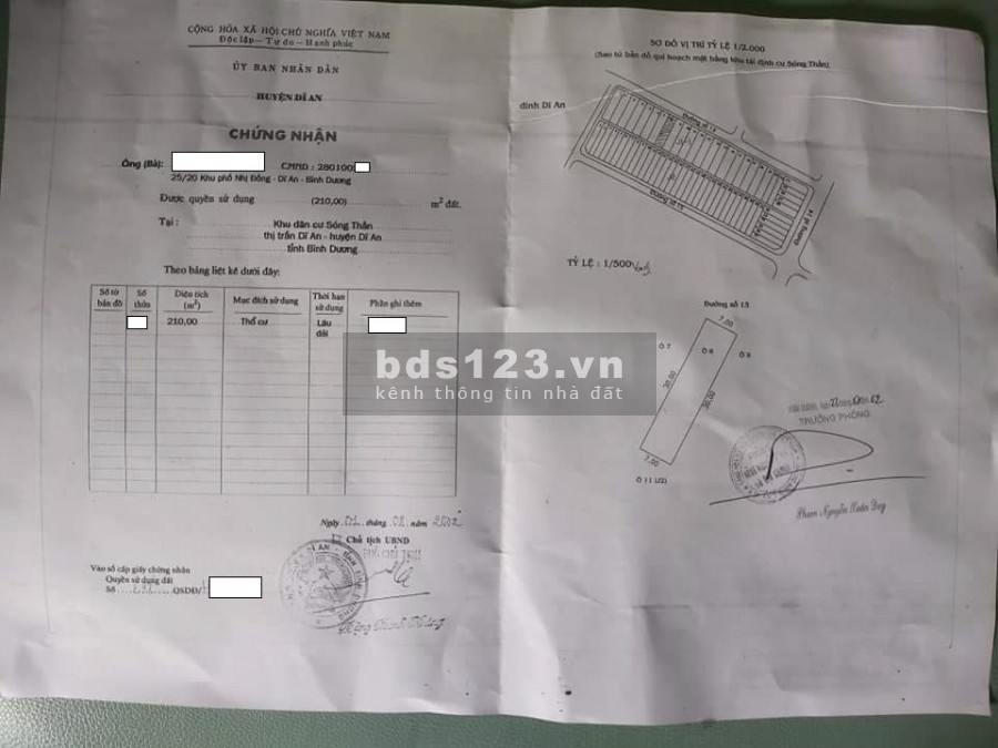 Nhà mặt tiền kinh doanh chợ Xóm Vắng, KCN Sóng Thần, Dĩ An-Bình Dương