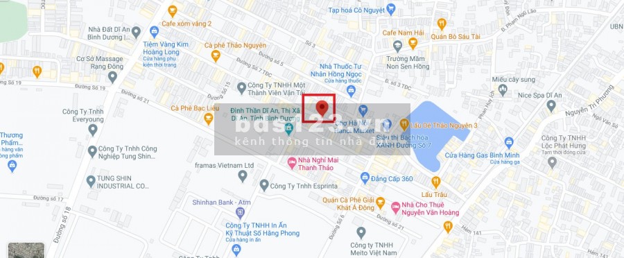 Nhà mặt tiền kinh doanh chợ Xóm Vắng, KCN Sóng Thần, Dĩ An-Bình Dương