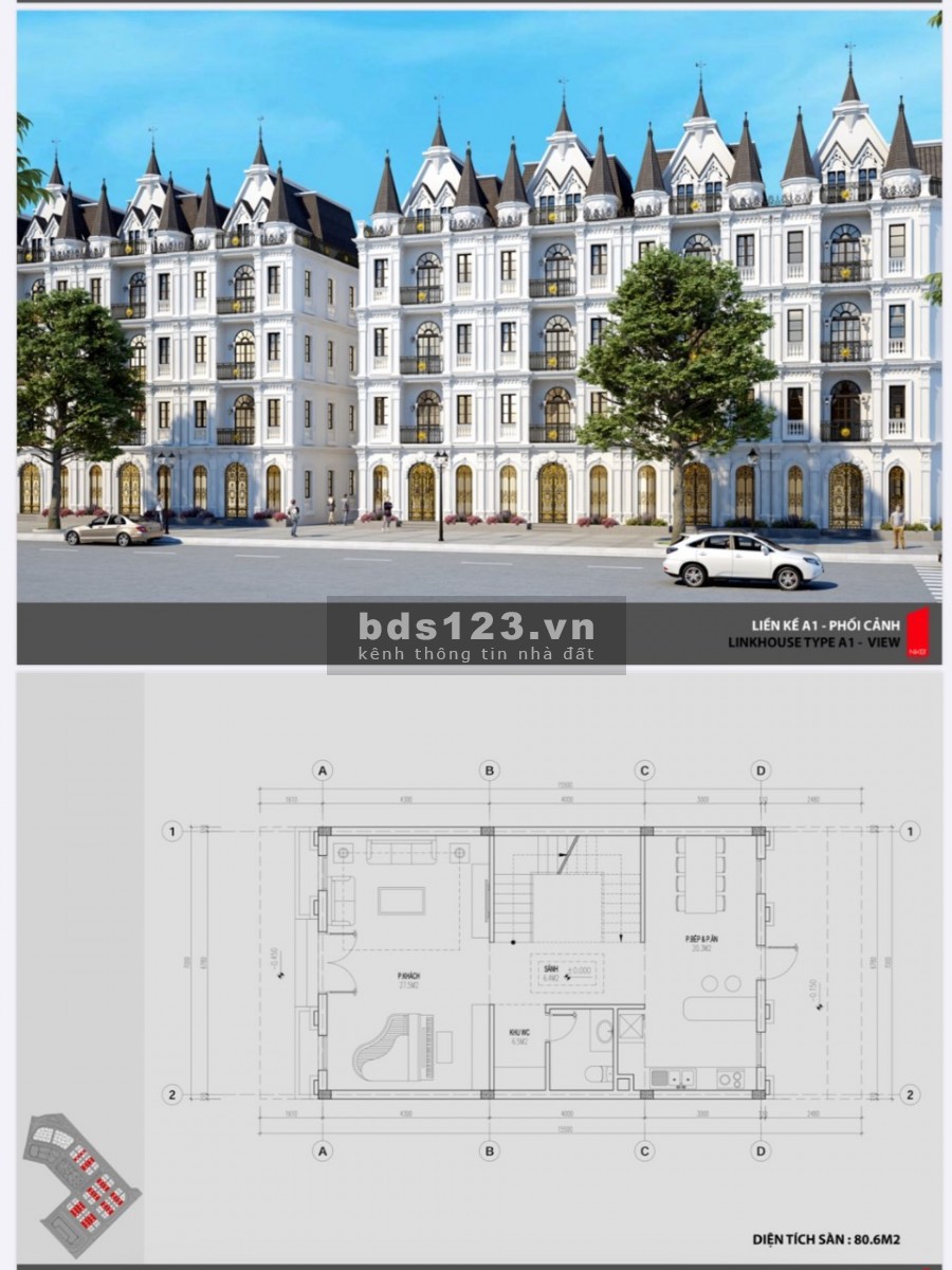 Shophouse, liền kề mặt đường Quốc Lộ 23B - Cổ Dương - Đông Anh (gần tòa án huyện Đông Anh)