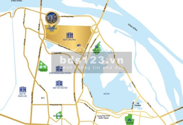 Bán cắt lỗ căn 3 ngủ, view sông hồng tòa s3 103m2 chung cư sunshine city 4.6 tỷ