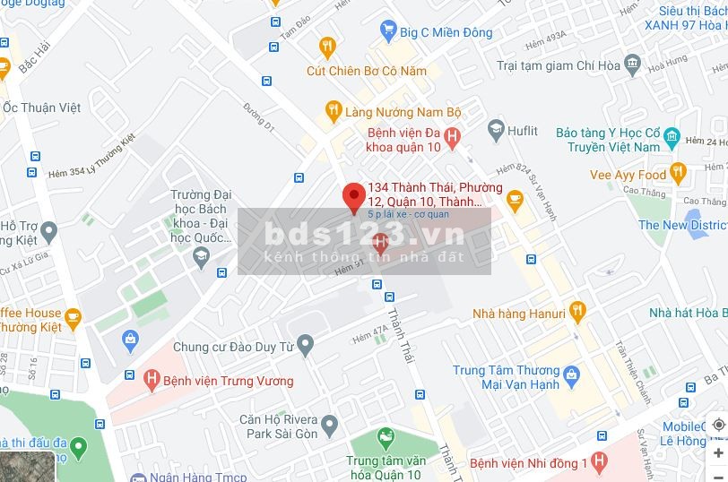 76m2 Khu Vip Hiệu suất KD khủng Thành Thái Quận 10 Nhà hai mặt hẻm