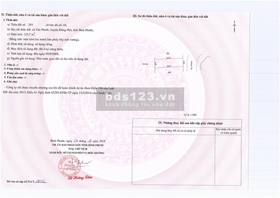  Bán đất gấp lô ngang 6 dài 20m, ngay chợ Đồng Xoài