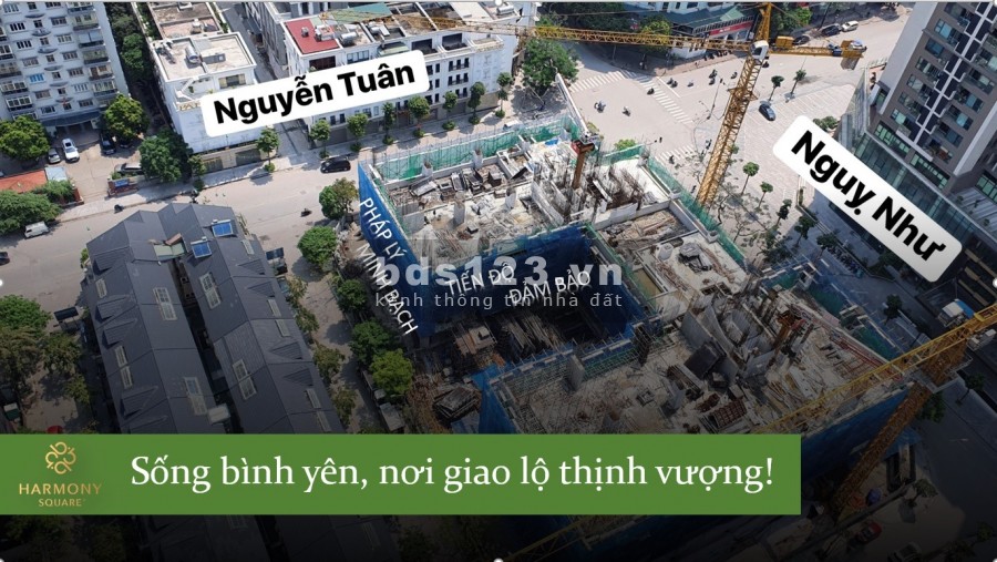Căn bán căn số 03, diện tích 75m2, bàn giao thô. Dự án Harmony Square (DLC Complex)