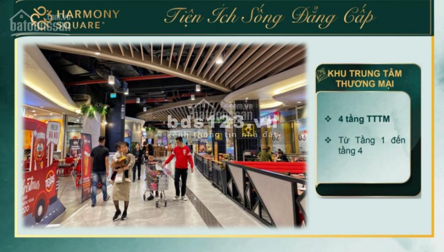 Căn bán căn số 03, diện tích 75m2, bàn giao thô. Dự án Harmony Square (DLC Complex)