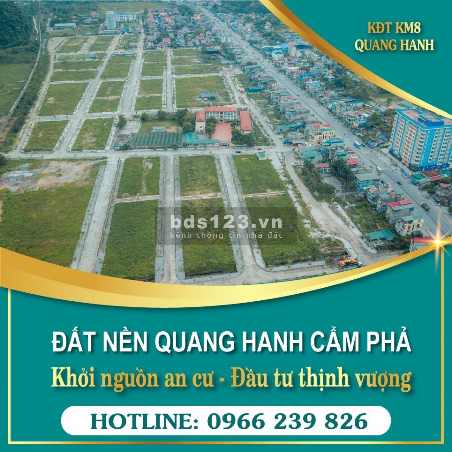 Chính chủ bán ô đất liền kề 90m2 phía trước trường LQĐ - KĐT Km8 Quang Hanh - Giá rẻ hợp lý