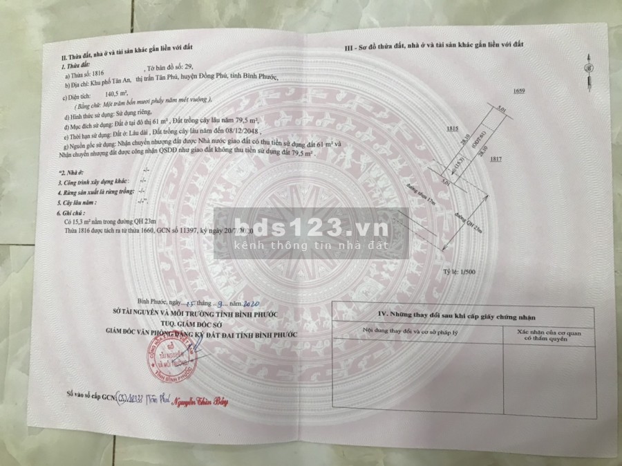 Bán đất ngay KDL Đảo Yến Sơn Hà trong TTHC Huyện Đồng Phú