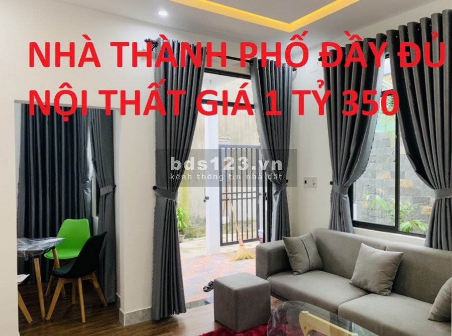 NHÀ TRUNG TÂM THÀNH PHỐ ĐẦY ĐỦ NỘI THẤT GIÁ SẬP SÀN 1 TỶ 350