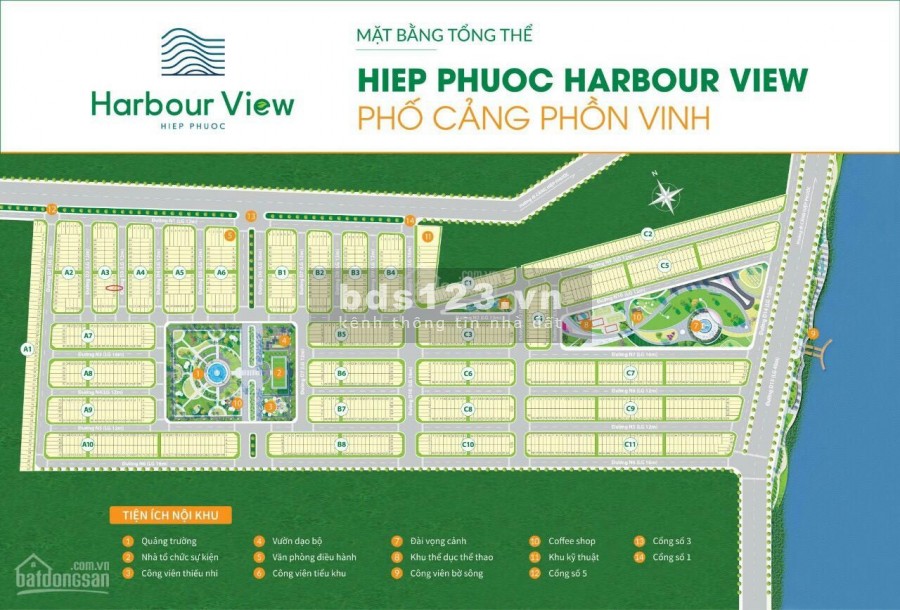 Cần bán 05 nền 80m2 dự án Hiệp Phước Harbour View. Giá 1,5 tỷ đã thanh toán 40%, sổ đỏ sở hữu lâu dài LH 0931118655