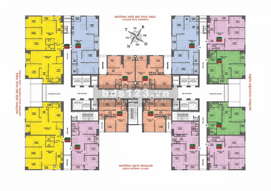 Bán suất ngoại giao chung cư Housinco Nguyễn Xiển (cạnh Ecogreen) căn góc 114m giá 24.5 tr.