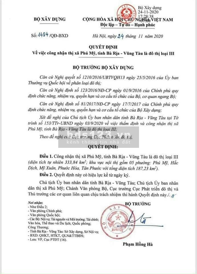 Đất rẻ đầu tư cảng Cái Mép DT 519m2, sổ hồng riêng giá rẻ nhất Phú Mỹ chỉ 2,2tr/m2