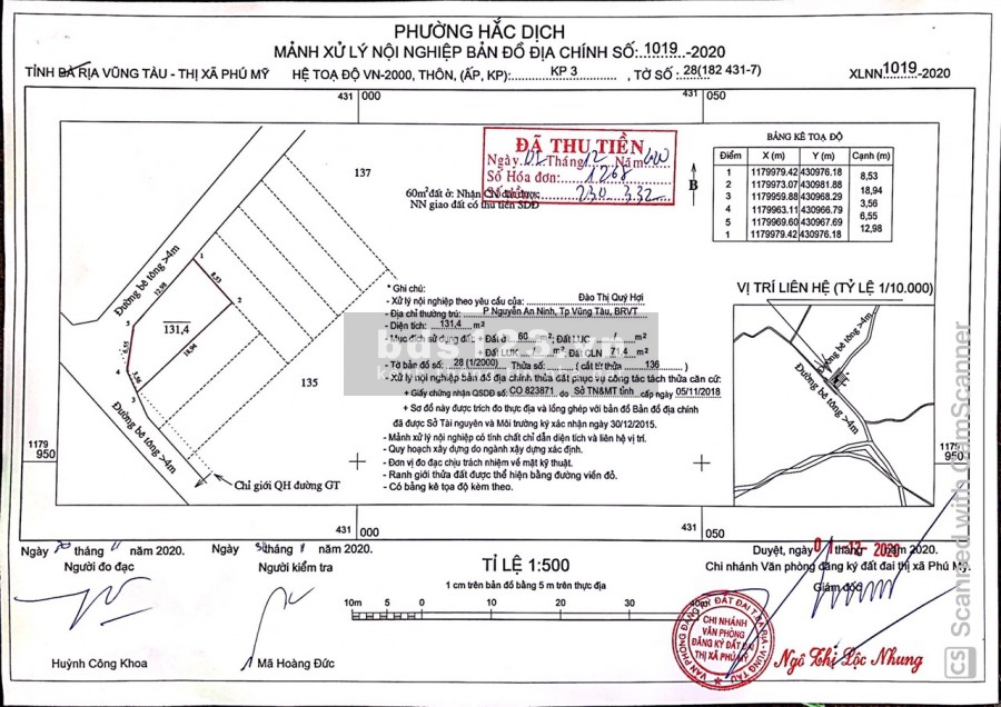 Cuối năm cần bán gấp Đất nền Khu dân cư Phú Mỹ HD450 2 mặt tiền, giá rẻ nhất khu vực.