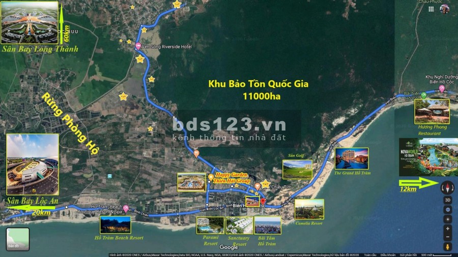 Đất Hồ Tràm Xuyên Mộc BRVT cách trung tâm chỉ 1km