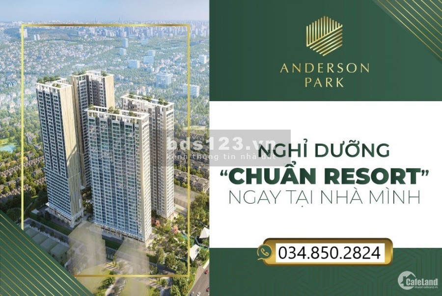 ANDERSON PARK - Căn hộ cao cấp 2PN chỉ từ 35tr/m2, hỗ trợ vay 70%