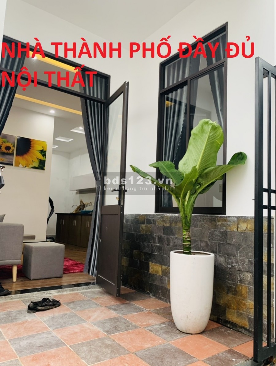BÁN ĐẤT TẶNG NHÀ, TẶNG FULL BỘ NỘI THẤT CAO CẤP GIÁ 1 TỶ 350