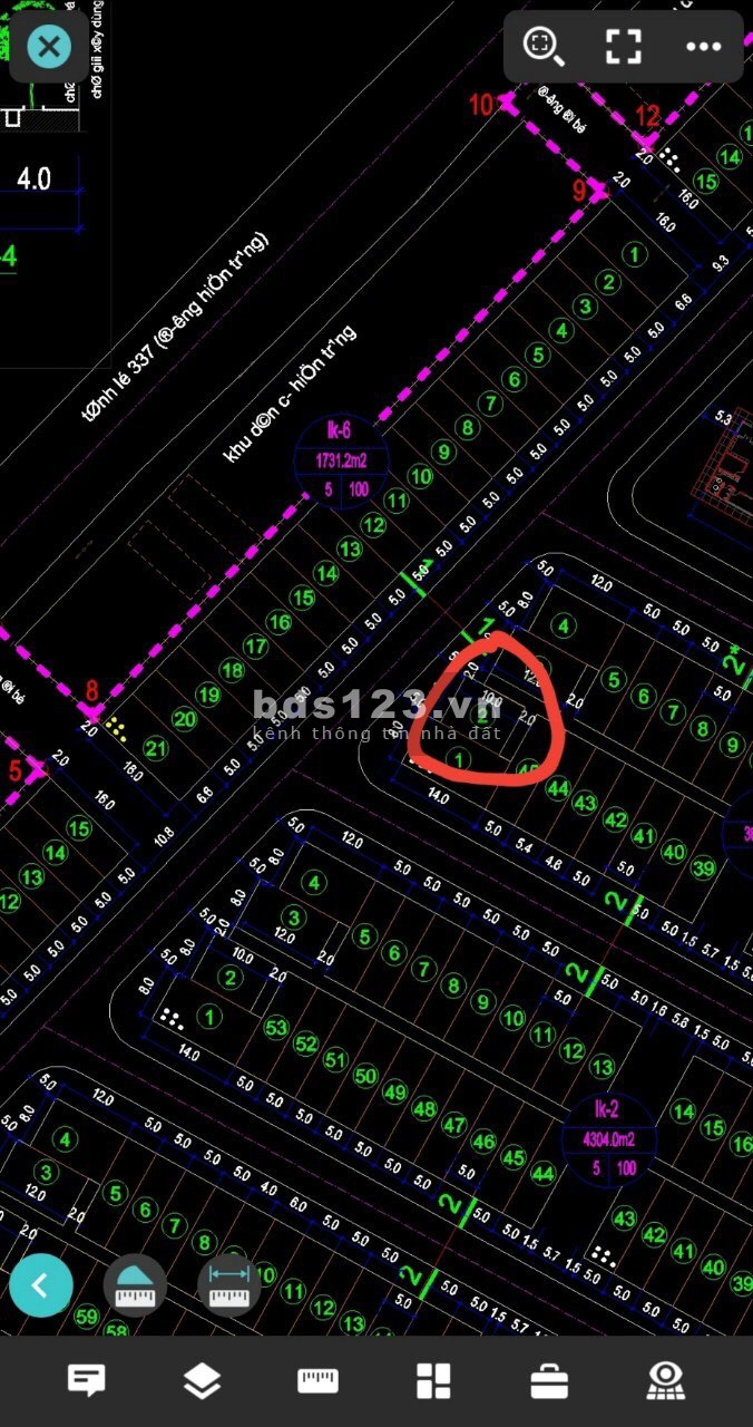 Bán Lk 3 ô 2 dự án khu đô thị phường Hà Khánh cạnh cầu k67
