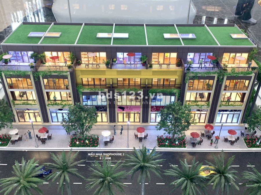 Shophouse kinh doanh xây sẵn liền kề sân bay Long Thành mặt tiền 34m2, thanh toán 1%/tháng/3 năm