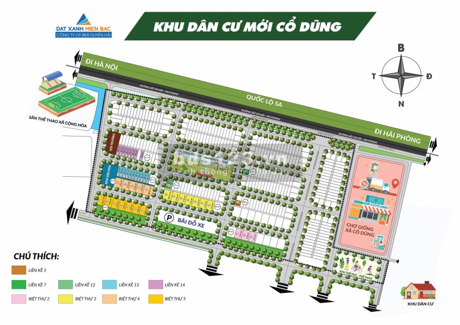 Mở bán đất nền dự án KDC Cổ Dũng, Kim Thành, Hải Dương
