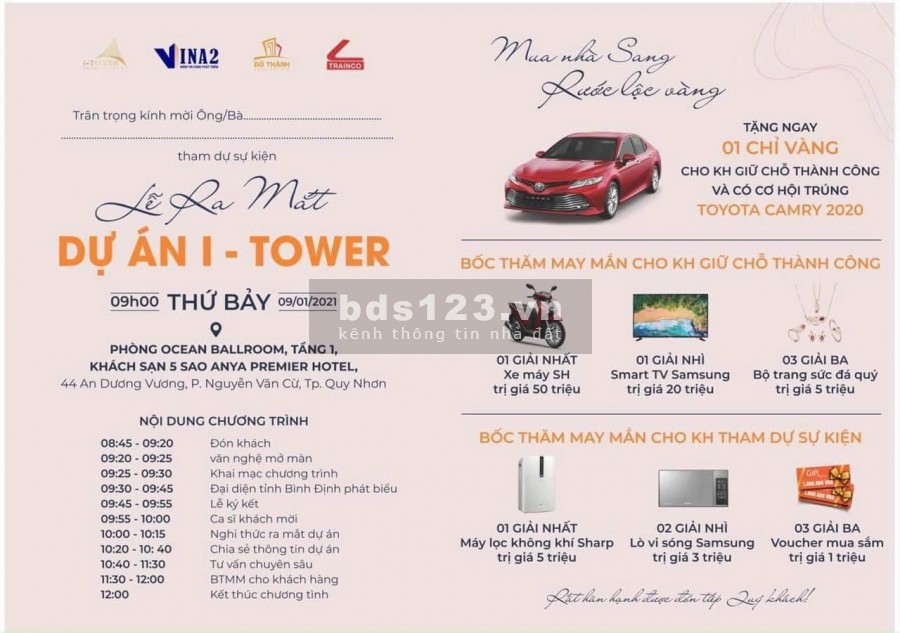 Nghĩ dưỡng - Ở - Đầu tư. Các giá trị luôn có tại Itower Quy Nhơn