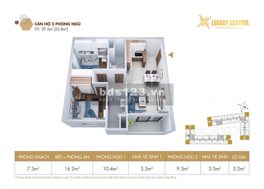 Nhập từ khóa tìm kiếm Nhà đất bán Tìm kiếm Bán căn hộ Thuận An,Bình Dương - Legacy Central