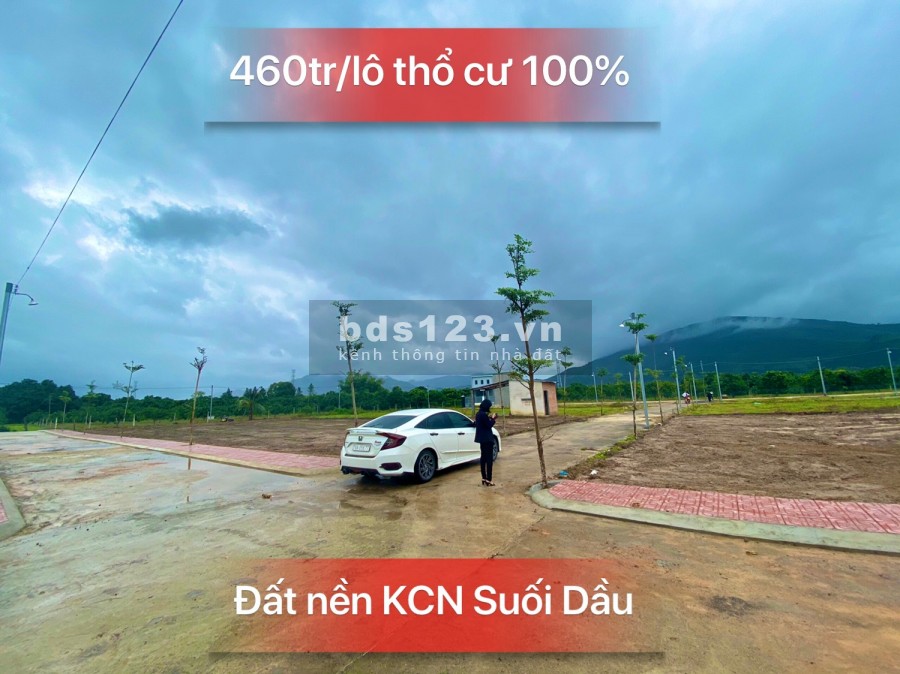 Bán đất nền sổ đỏ KCN tại Khánh Hòa xã Suối Tân, Cam Lâm chỉ 460tr/lô