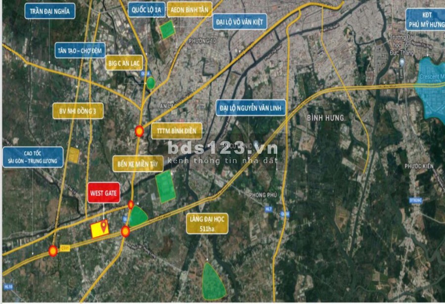 Căn hộ West Gate 2pn 2wc giá 2tỷ099 - chiết khấu từ 2-14%, có tặng kèm nội thất